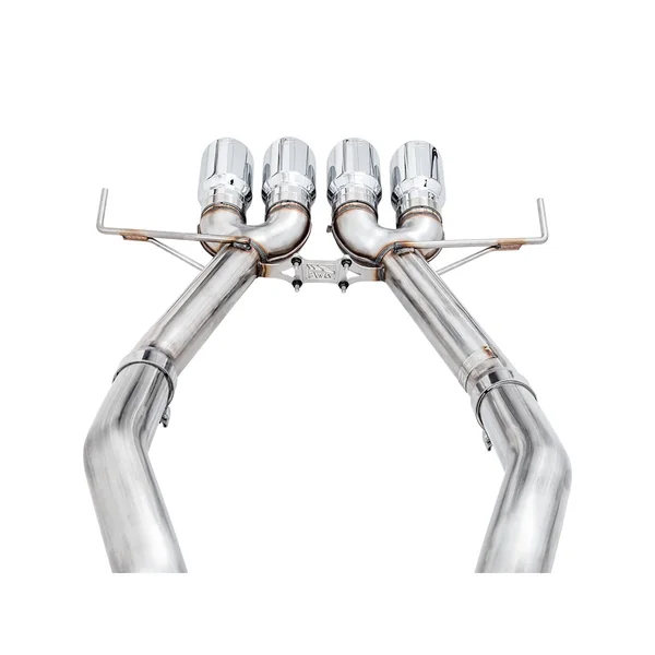 AWE Track Edition 3" Axle-Back Exhaust System w/ 4.5" Quad Chrome Silver Tips2014-2019 C7 Corvette - Image 3