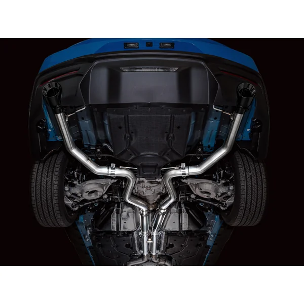 AWE Track Edition 3" Cat-Back Exhaust System w/4.5" Dual Diamond Black Tips2024-2026 Ford Mustang GT - Image 8