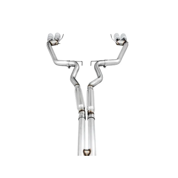 AWE Track Edition 3" Cat-Back Exhaust System w/4" Quad Chrome Tips2018-2023 Ford Mustang GT - Image 3