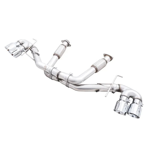 AWE Track Edition 3" Cat-Back Exhaust System w/ 4.5" Chrome Silver Tips2020-2026 C8 Corvette & E-Ray
