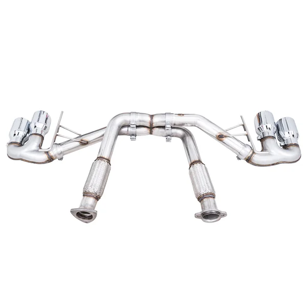 AWE Track Edition 3" Cat-Back Exhaust System w/ 4.5" Chrome Silver Tips2020-2026 C8 Corvette & E-Ray - Image 4