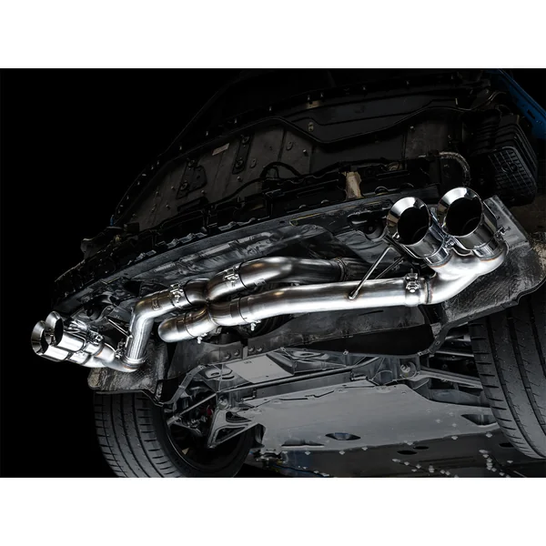 AWE Track Edition 3" Cat-Back Exhaust System w/ 4.5" Chrome Silver Tips2020-2026 C8 Corvette & E-Ray - Image 6