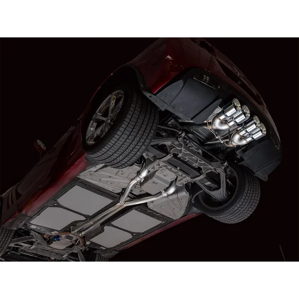 AWE Track Edition Axle-Back Exhaust w/ 4.5" Quad Chrome Silver Tips2005-2008 C6 Corvette Base & Z51 - Image 3