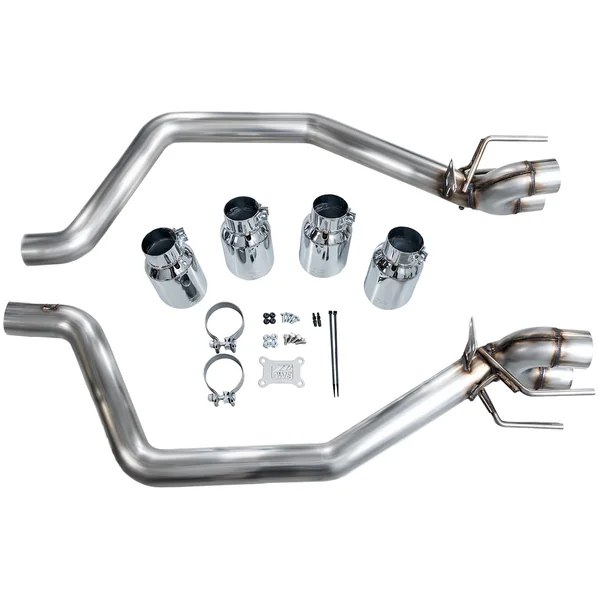 AWE Track Edition Axle-Back Exhaust w/ 4.5" Quad Chrome Silver Tips2006-2013 C6 Corvette Z06 & ZR1 - Image 2