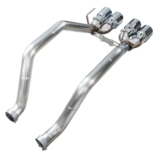 AWE Track Edition Axle-Back Exhaust w/ 4.5" Quad Chrome Silver Tips2006-2013 C6 Corvette Z06 & ZR1 - Image 3
