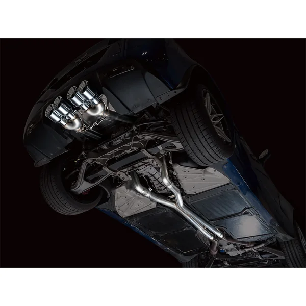 AWE Track Edition Axle-Back Exhaust w/ 4.5" Quad Chrome Silver Tips2006-2013 C6 Corvette Z06 & ZR1 - Image 4