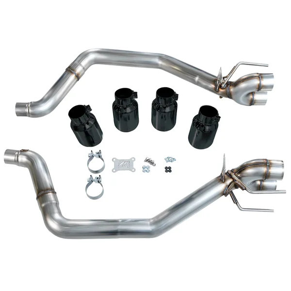 AWE Track Edition Axle-Back Exhaust w/ 4.5" Quad Diamond Black Tips2005-2008 C6 Corvette Base & Z51 - Image 2