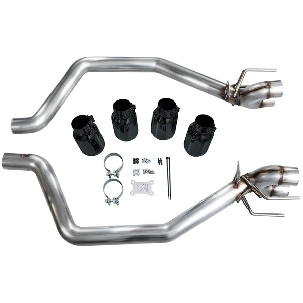 AWE Track Edition Axle-Back Exhaust w/ 4.5" Quad Diamond Black Tips2006-2013 C6 Corvette Z06 & ZR1 - Image 2