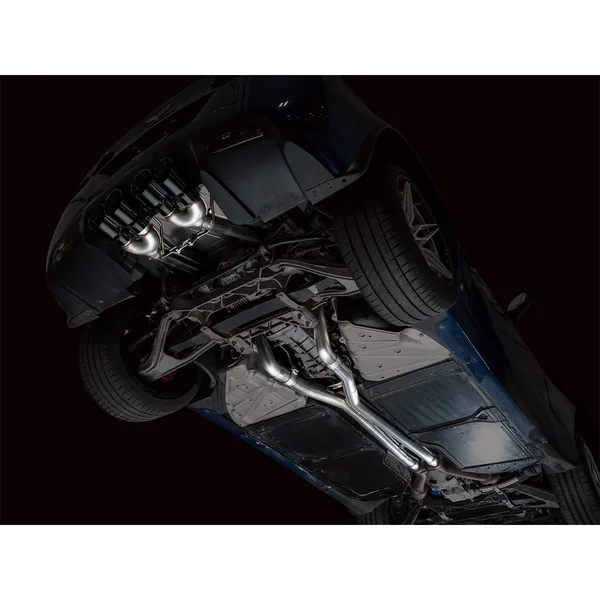 AWE Track Edition Axle-Back Exhaust w/ 4.5" Quad Diamond Black Tips2006-2013 C6 Corvette Z06 & ZR1 - Image 4