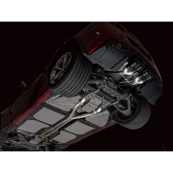 AWE Track Edition Axle-Back Exhaust w/ 4.5" Quad Diamond Black Tips2009-2013 C6 Corvette Base, Z51 & Grand Sport - Image 3