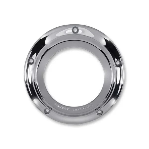 Barnett® Scorpion™ Clear and Chrome Derby Cover for 16-20 Harley Dressers, FL Trike, 15 FLHTCUL / FLHTKL 3062510008