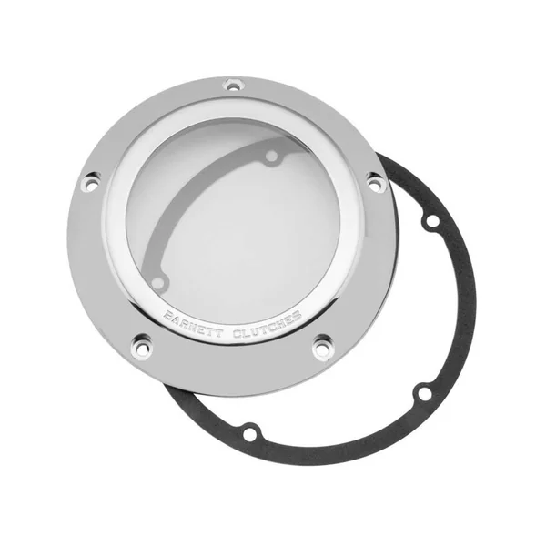 Barnett® Scorpion™ Clear Derby Cover for 1999-2006 Harley Twin Cam 3433043006