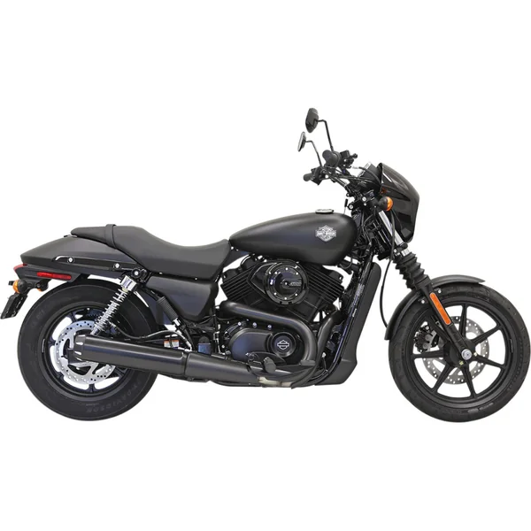 Bassani 4" Straight Cut Black Slip-On Muffler for 2015-2020 Harley XG Street