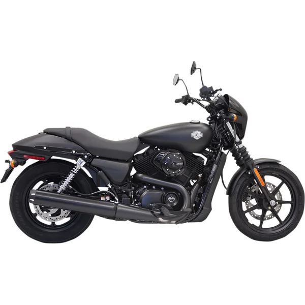 Bassani 4" Straight Cut Long Black Slip-On Muffler for2015-2020 Harley XG Street