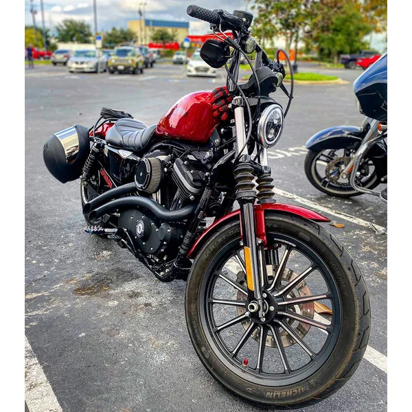 Bassani Radial Sweepers Exhaust for 2007-2013 Harley Sportster - Black - Image 3