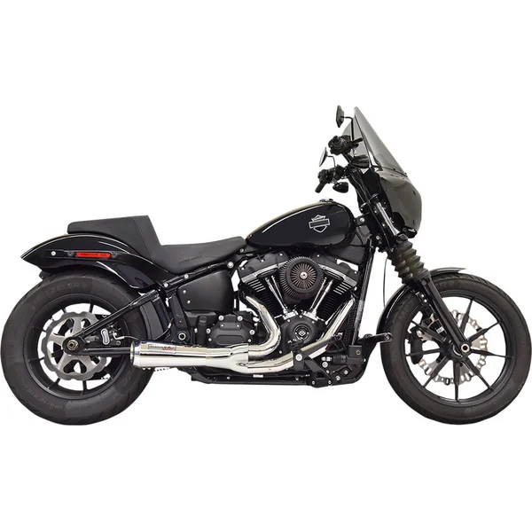 Bassani Ripper Road Rage Exhaust for 2018-2023 Harley FXBB/FXLR/FLSL/FXFB/FXST - Chrome