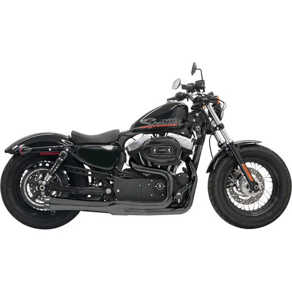 Bassani Road Rage 2 Mega Power 2-1 Exhaust for 2004-2013 Harley Sportster - Black