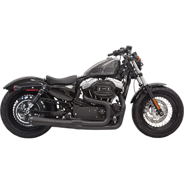 Bassani Road Rage 2 Mega Power 2-1 Exhaust for 2014-2022 Harley Sportster - Black