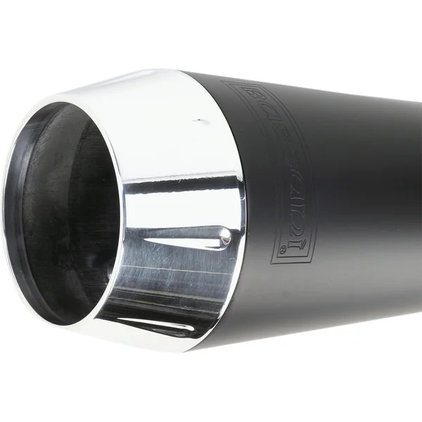 Bassani Road Rage 2-Into-1 Exhaust for 1991-2017 Harley Dyna - Black - Image 3