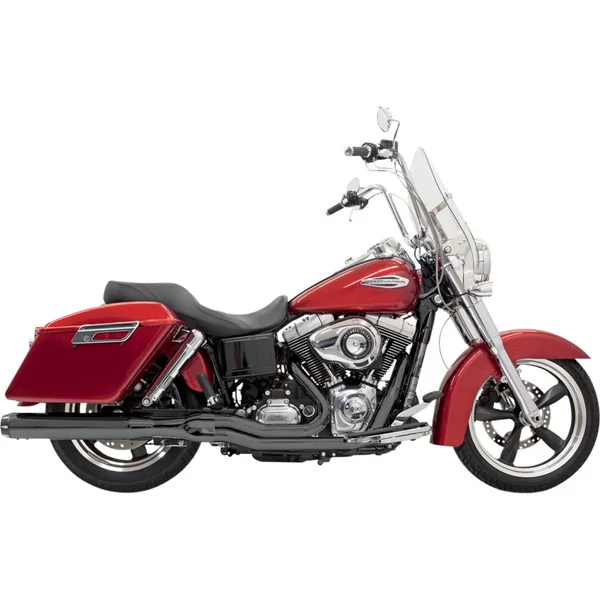Bassani Road Rage Exhaust for 2012-2016 Harley Dyna Switchback - Black