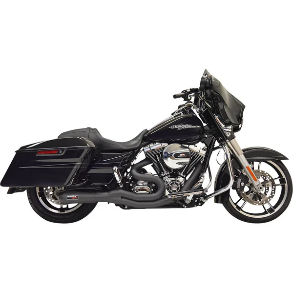 Bassani Road Rage II Mid-Length Exhaust for 2007-2016 Harley Touring - Black
