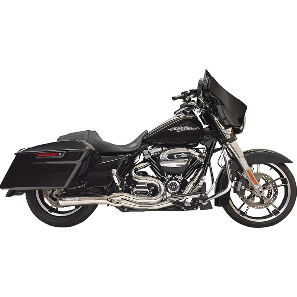 Bassani Road Rage II Mid-Length Exhaust for 2017-2023 Harley Touring - Chrome