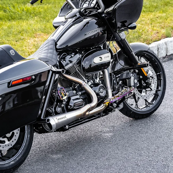 Bassani Short Road Rage 2-1 Exhaust System for 2017-2024 Harley Touring - Stainless