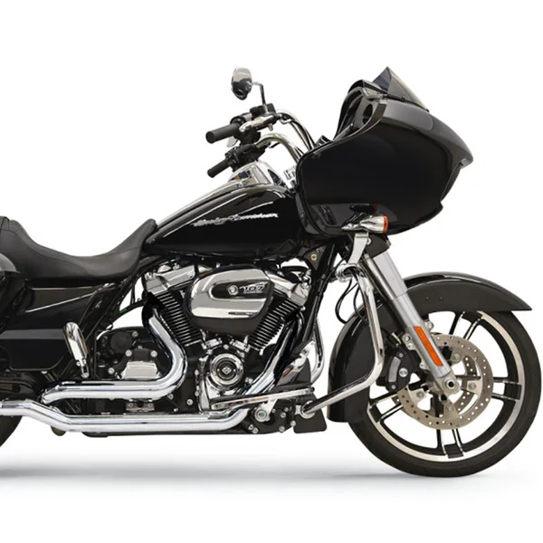 Bassani True-Dual Down Under Exhaust Headpipes for 2017-2024 Harley Touring - Chrome