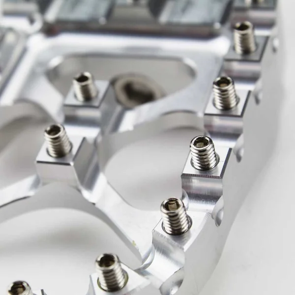 Billet Aluminum MX Style Driver or Passenger Foot Pegs with Male Clevis Mount for Harleys and other models - Sold As Pair - Anodized Silver - Image 6