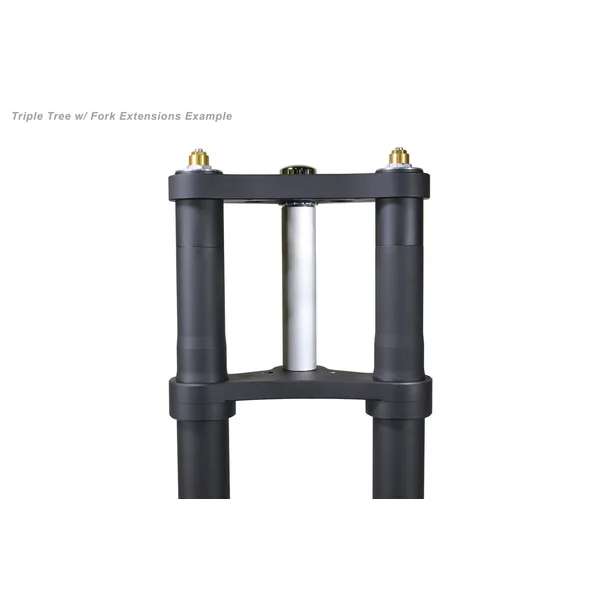 Billet Fork Extension Kit 2 Inch Natural Finish - Image 2