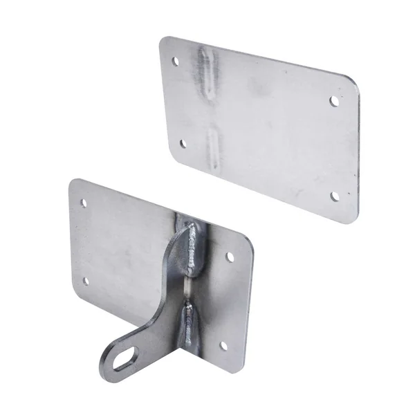 Billet Proof® Shock Mount Horizontal License Plate Bracket - Right Side - Uncoated Steel