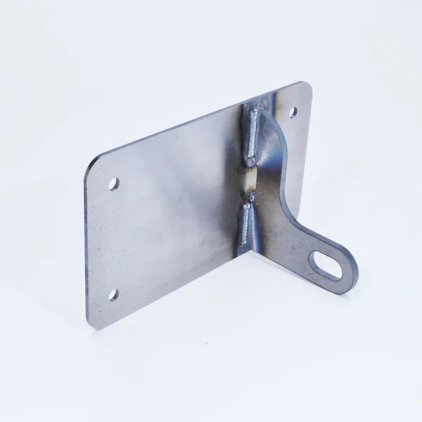 Billet Proof® Shock Mount Horizontal License Plate Bracket - Right Side - Uncoated Steel - Image 6
