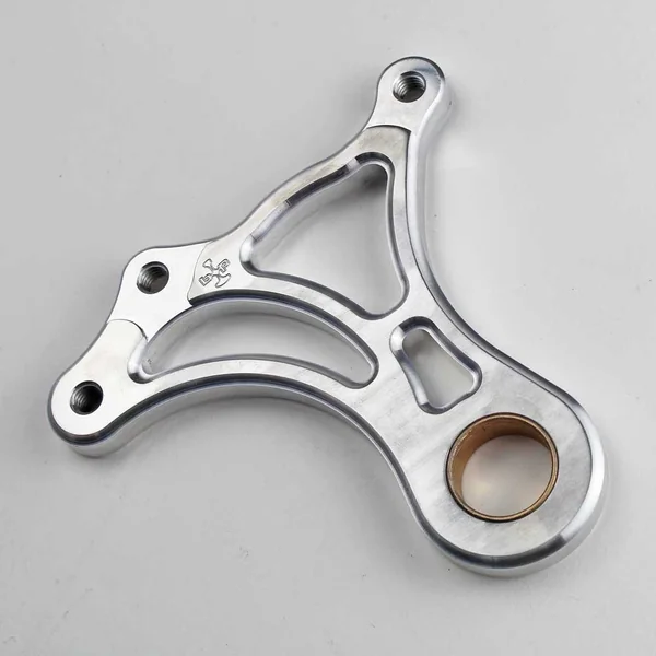 Billet Proof® Single Brake Caliper Bracket/Mount/Hanger - Brushed Aluminum - Fits DNA, Total Performance, Ultima & Performance Machine Calipers - For 1" Axle with an 11-1/2" Rotor - Made In USA - Image 2