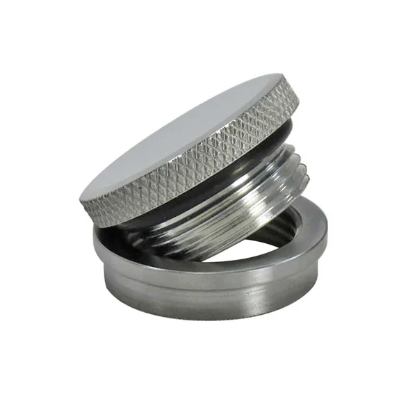 Billet Proof® Vented or Non-Vented Gas Cap w/ Steel Stepped Flanged “Tophat” Bung