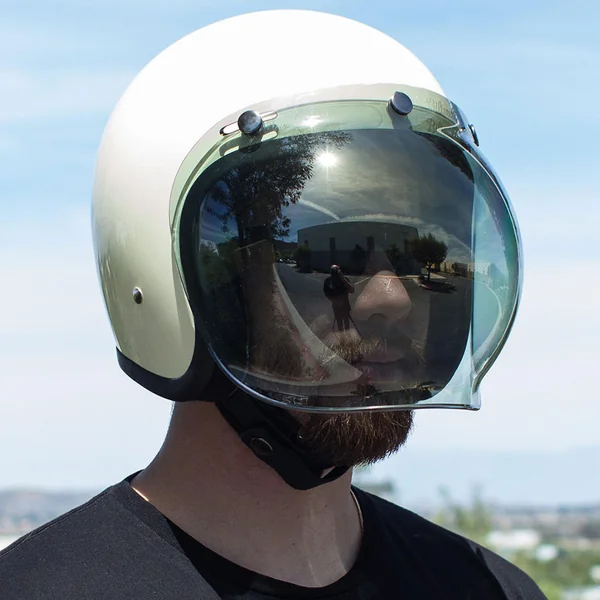 Biltwell Anti-Fog Bubble Shield - Gold Mirror - Image 5
