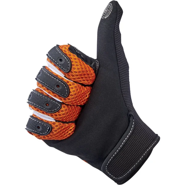 Biltwell Anza Gloves - Orange/Black - Image 2