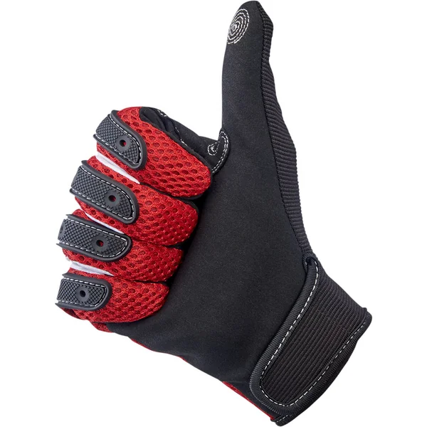Biltwell Anza Gloves - Red/Black - Image 4
