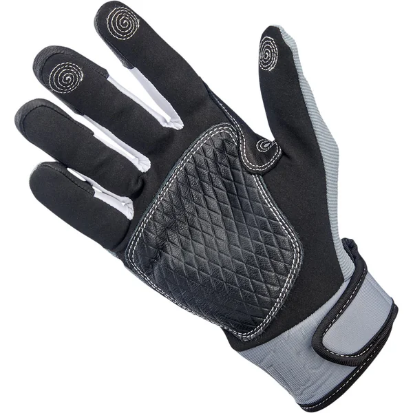 Biltwell Baja Gloves - Gray/Black - Image 2