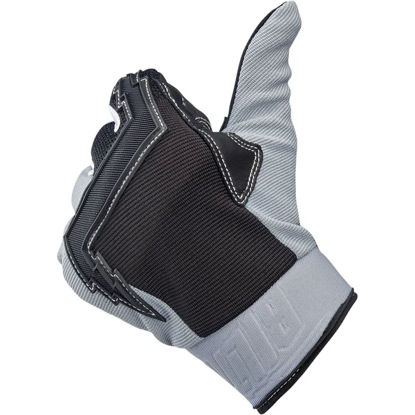 Biltwell Baja Gloves - Gray/Black - Image 5