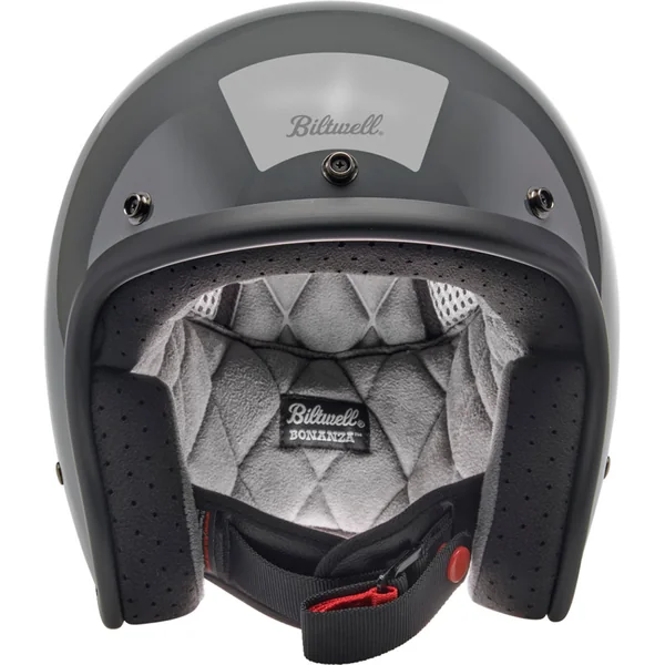 Biltwell Bonanza Helmet - Gloss Storm Gray - Image 3