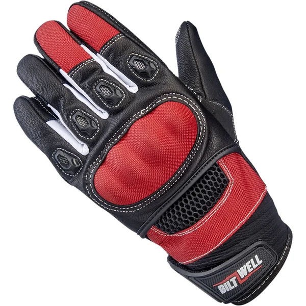 Biltwell Bridgeport Gloves - Red/Black