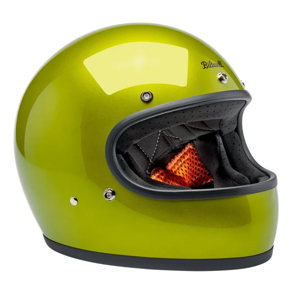 Biltwell Gringo DOT Helmet - Metallic Lime - Image 4