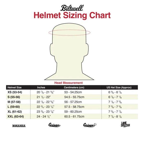 Biltwell Gringo DOT Helmet - White/Black Flame - Image 8