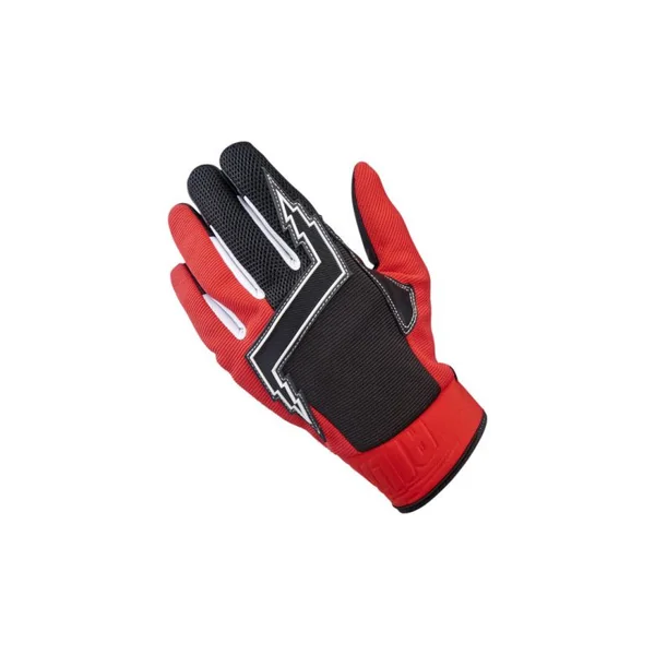 Biltwell inc Baja Red Vintage Inspired MX Gloves