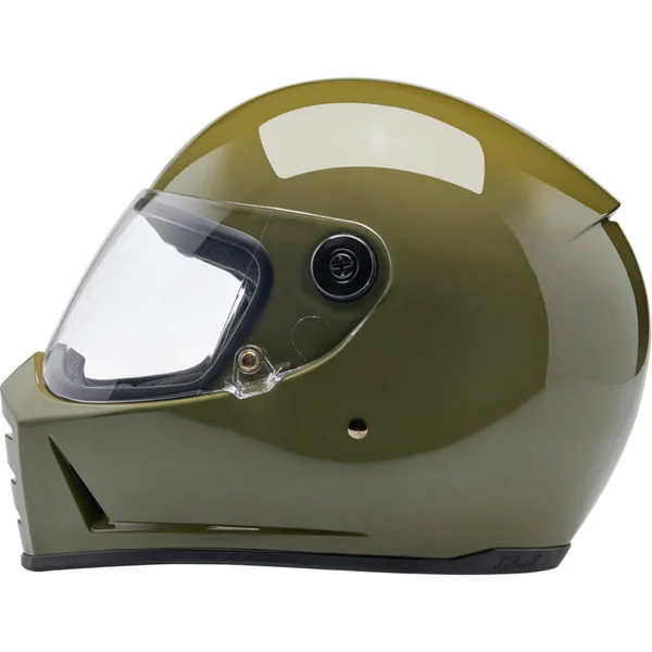 Biltwell Lane Splitter Helmet - Gloss Olive Green - Image 8