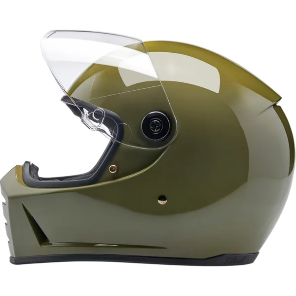 Biltwell Lane Splitter Helmet - Gloss Olive Green - Image 10