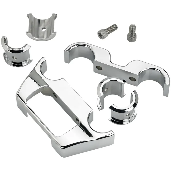 Biltwell M8 Softail Dash Panel for 2018-2019 Harley Street Bob and Breakout - Chrome - Image 2