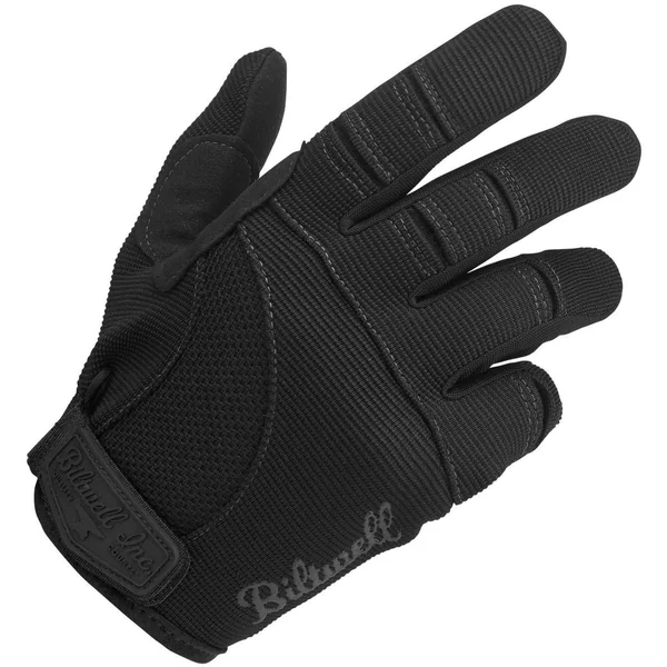 Biltwell® Moto Gloves - Black/Black - Designed for riding and working on motorcycles, built for spring and summer time riding - Extra Small, Small, Medium, Large, XL, XXL
