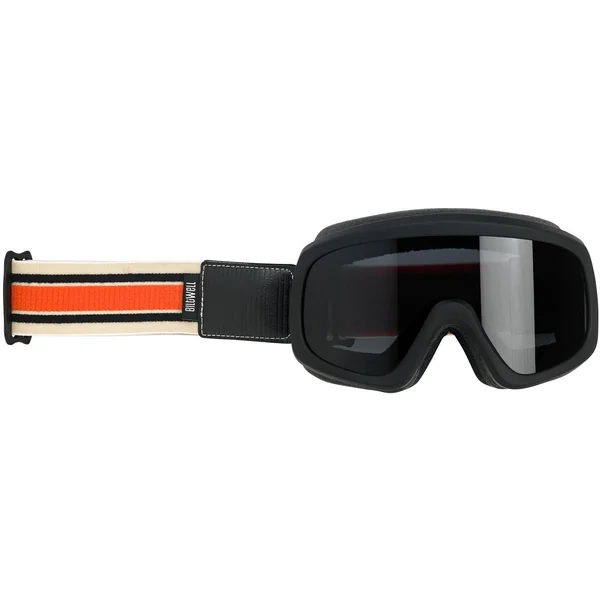 Biltwell Overland 2.0 Racer Goggle - Black/Cream/Orange
