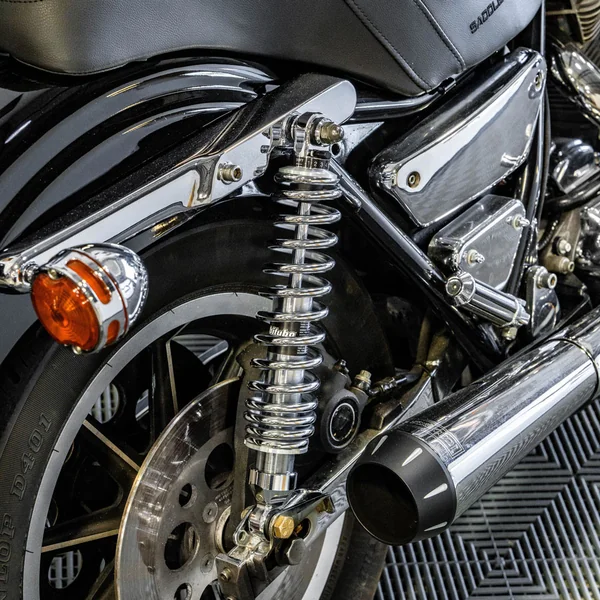 Bitubo WMEo Shocks for Harley FXR & Sportster - Chrome - Image 2